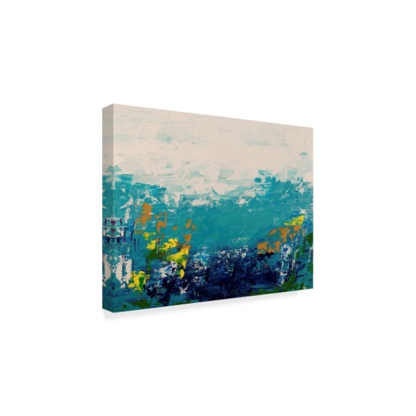 Hilary Winfield 'Blue Painted Lake' Canvas Art,35x47